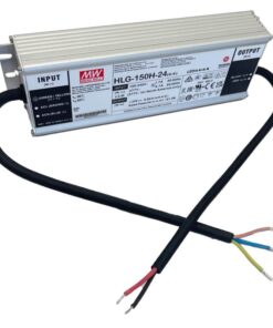 MW MEAN WELL HLG-150H-24 Alimentatore Led Driver CC CV 150W 24V 6,3A IP67 Input 220V 110V