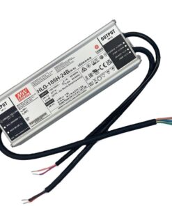 MW MEAN WELL HLG-185H-24B Alimentatore Led Driver CC CV Dimmerabile 185W 24V 7,8A IP67 Input 220V 110V