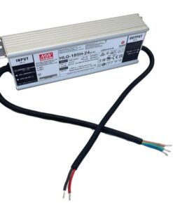 MW MEAN WELL HLG-185H-24 Alimentatore Led Driver CC CV 185W 24V 7,8A IP67 Input 220V 110V