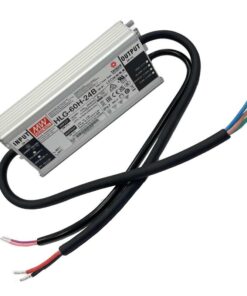MW MEAN WELL HLG-60H-24B Alimentatore Led Driver CV CC IP67 Dimmerabile 60W 24V 2,5A Input 220V e 110V