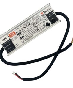 MW MEAN WELL HLG-80H-24A Alimentatore Led Driver CV CC IP67 80W 24V 3,4A Input 220V e 110V