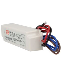 Alimentatore Trasformatore CV MW MEAN WELL LPV-20-12 Impermeabile IP67 12V 20W 1,67A Input 220V e 110V