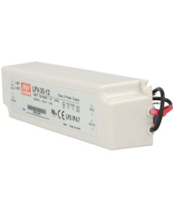 Alimentatore Trasformatore CV MW MEAN WELL LPV-35-12 12V 35W 3A Impermeabile IP67 Input 220V e 110V