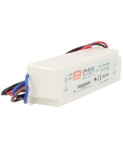 Alimentatore Trasformatore CV MW MEAN WELL Impermeabile IP67 24V 35W 1,5A LPV-35-24 Input 220V e 110V