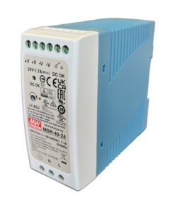 MW MEAN WELL MDR-40-24 Alimentatore Guida DIN 40W 24V 1,7A Input 220V e 110V