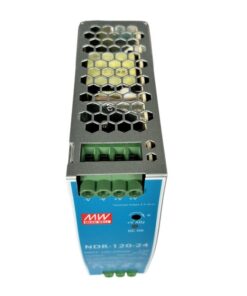 MW MEAN WELL NDR-120-24 Trasformatore Rotaia Industriale 24V 120W 5A Barra Guida DIN Rail Power Supply Input 220V 110V