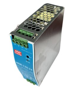 MW MEAN WELL NDR-120-24 Trasformatore Rotaia Industriale 24V 120W 5A Barra Guida DIN Rail Power Supply Input 220V 110V