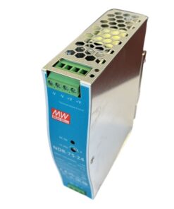 MW MEAN WELL NDR-75-24 Trasformatore Rotaia Industriale 24V 75W 3,2A Barra Guida DIN Rail Power Supply Input 220V 110V