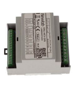 NEWLAB DALI-4CV-DIN Led Dimmer 4 Canali in Tensione 12V 24V 48V Ingresso DALI Uscita 4 PWM Da Guida DIN