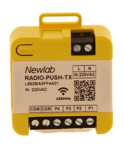 RADIO-PUSH-TX Trasmettitore RF Per Led Dimmer Radio Frequenza Comando Fino a 4 Pulsante di Qualsiasi Serie Civile