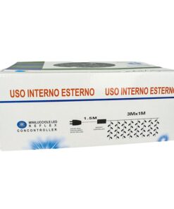 Tenda Luminosa Da Esterno Professionali 200 Luci 3M X 1M Colore Bianco Caldo Giallo Effetto Cascata 20 Tende IP65 Prolungabile