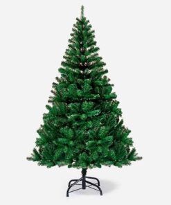 Albero di Natale in PET con Base e Piedini in Ferro 180cm 477 punte