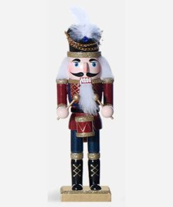 Alternative view of 1 Pezzo Schiaccianoci di Natale in Legno Altezza 25cm Serie Rossa e Blu