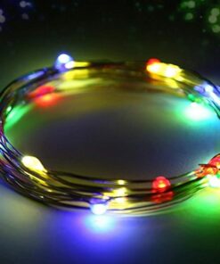 Alternative view of Stringa Led A Batteria Filo Rame Con 50 Luci RGB Multicolori 5 Metri IP67 4,5V Decorazione Natale