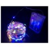 Stringa Led A Batteria Filo Rame Con 100 Luci RGB Multicolori 10 Metri IP67 4,5V Decorazione Natale