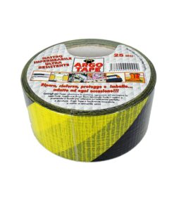 Alternative view of Nastri Antinfortunistici Striscia Di Sicurezza Telato Nero e Giallo 50mm X 25mt Distanza di Cortesia Adesivo Segnaletica Da Pavimento Muro