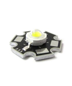 Power Led 1W Bianco Freddo 5500K-6500K 100 Lumen 350mA 3-3.4V Piastra Dissipatore Inclusa