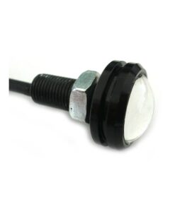 Power Led A Bottone Modello Slim 12V 2W Bianco Freddo IP67 Eagle Eye Led Luci Diurne Carcassa Nera