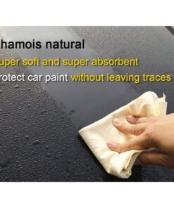 Spugna Panno Vera Pelle di Daino Camoscio Scamosciata Forma Irregolare Misura 40X50cm