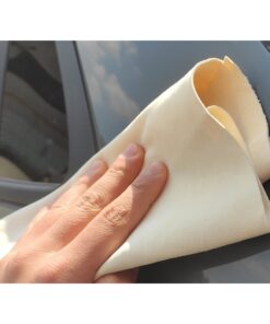 Spugna Panno Vera Pelle di Daino Camoscio Scamosciata Forma Irregolare Misura 50X60cm