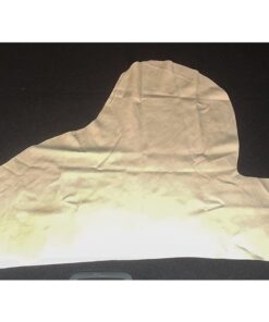 2 Pezzi Spugna Panno Vera Pelle di Daino Camoscio Scamosciata Forma Irregolare 40x50cm