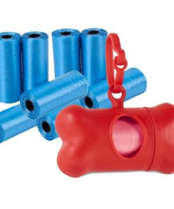 Alternative view of Dispenser Colorati a Forma di Osso Porta Sacchetti per Cani Con 15 Sacchetti Inclusi