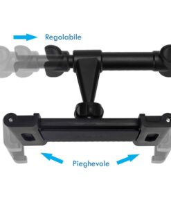 Alternative view of Porta Celluare Poggiatesta Auto Supporto Smartphone Tablet Da 5~9" Nero Rotazione di 360 Gradi Per Sedile Posteriore