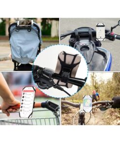 Porta Cellulare Bici Supporto Smartphone Per Manubrio Moto Monopattino Elettrico MTB Bicicletta Universale 360° Rotabile
