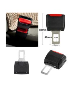 Alternative view of 2 PZ Ganci Prolunga Cintura Sicurezza Universale Beep Stop Blocca Allarme Auto