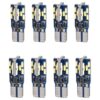 8pcs Lampada Led T10 W5W 194 168 24 SMD 4014 Luce Auto Camion 12V 24V Canbus 1.5W 100lm 25mm Bianco Freddo 6500K