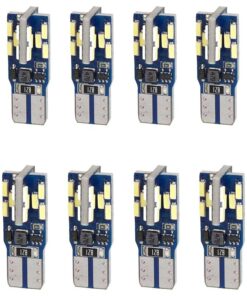 8pcs Lampada Led T10 W5W 194 168 24 SMD 4014 Luce Auto Camion 12V 24V Canbus 1.5W 100lm 25mm Bianco Freddo 6500K