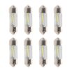 8 Pezzi Lampada Led Siluro 31mm T11 SV8.5 C5W C10W COB 12V 1W 100lm Bianco Freddo 6500K