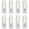 8 Pezzi Lampada Led T10 W5W 6 SMD 5050 12V 0.8W 60lm Colore Blu 34mm