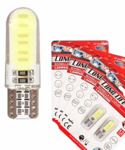 8 Pezzi Lampada Led T10 W5W 10 COB 12V 0.8W 40lm Bianco Freddo 6500K 32mm