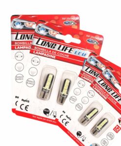 8 Pezzi Lampada Led T10 W5W 24 SMD 4014 12V 1.2W 40lm Bianco Freddo 6500K 34mm