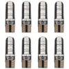 8 Pezzi Lampada Led T10 W5W 24 SMD 4014 12V 1.2W 40lm Luce Colore Blu 34mm
