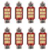 8 Pezzi Lampada Led Siluro 36mm Canbus T11 SV8.5 C5W C10W 12 SMD 4014 12V 1.8W 180lm Bianco Freddo 6500K