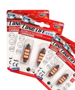 8 Pezzi Lampada Led Siluro 39mm Canbus T11 SV8.5 C5W C10W 12 SMD 4014 12V 1.8W 180lm Bianco Freddo 6500K