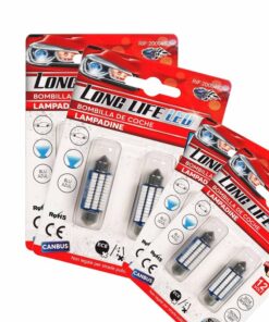 8 Pezzi Lampada Led Siluro 41mm Canbus T11 SV8.5 C5W 36 SMD 3014 12V 1.8W 160lm Luce Colore Blu