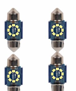 4 Pezzi Lampada Led Siluro 31mm Canbus T11 SV8.5 C5W C10W 8 SMD 2016 12V 24V 2.5W 120lm Bianco 6500K per Auto e Camion