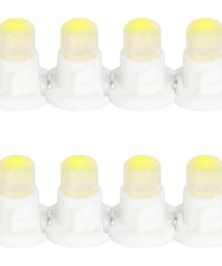8 Pezzi Lampada Led T4.2 1 COB 12V 0.6W 40lm Bianco Freddo 6500K 17mm Luci Cruscotti e Strumentazioni
