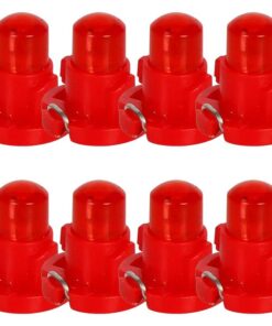 8 Pezzi Lampada Led T4.2 1 COB 12V 0.6W 40lm Luce Rossa 17mm Luci Cruscotti e Strumentazioni