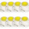 8 Pezzi Lampada Led T4.7 1 COB 12V 0.6W 40lm Bianco Freddo 6500K 9mm Luci Cruscotti e Strumentazioni