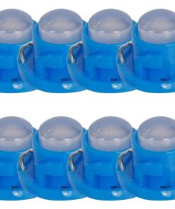 8 Pezzi Lampada Led T4.7 1 COB 12V 0.6W 40lm Luce Blu 9mm Luci Cruscotti e Strumentazioni