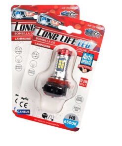 2 Pezzi Lampade LED H8 12V 24V 15 SMD 3030 400lm 8W Bianco Freddo per Fendinebbia 57mm