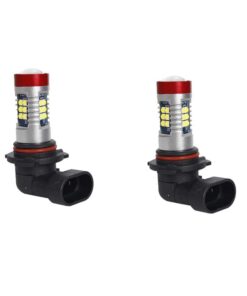 2 Pezzi Lampade LED HB3 9005 12V 24V 15 SMD 3030 400lm 8W Bianco Freddo per Fendinebbia H60mm