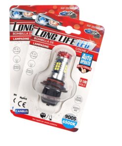 2 Pezzi Lampade LED HB3 9005 12V 24V 15 SMD 3030 400lm 8W Bianco Freddo per Fendinebbia H60mm