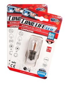 2x Lampada LED BA15s S25 P21W COB 12V 24V 300lm 1.7W Bianco Freddo H50mm