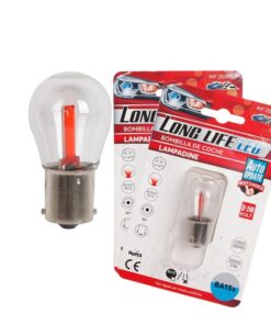 Alternative view of 2 Pezzi Lampada Led BA15s P21W 2 Cob 12V 24V 300lm 1.7W Luce Rossa Piedi Dritti