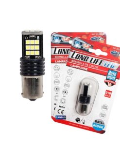 Alternative view of 2x Lampada LED BA15s S25 P21W 24 SMD 3030 12V 24V 3.5W Bianco Freddo H50mm